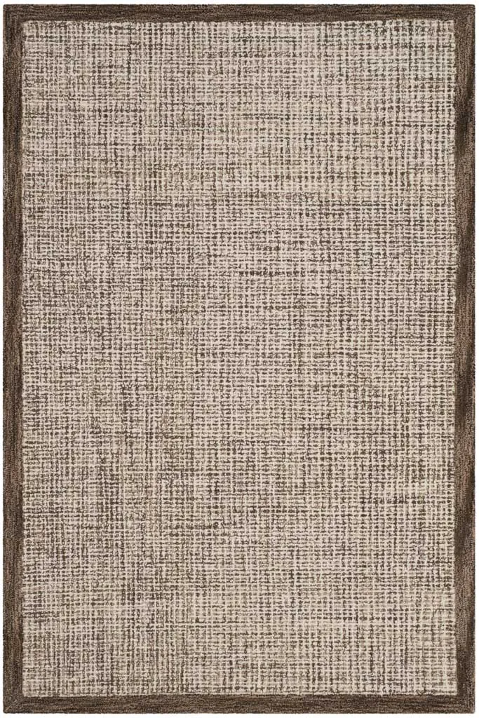 Abstract Brown/Ivory Area Rug