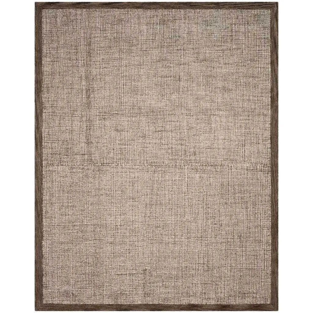 Abstract Brown/Ivory Area Rug