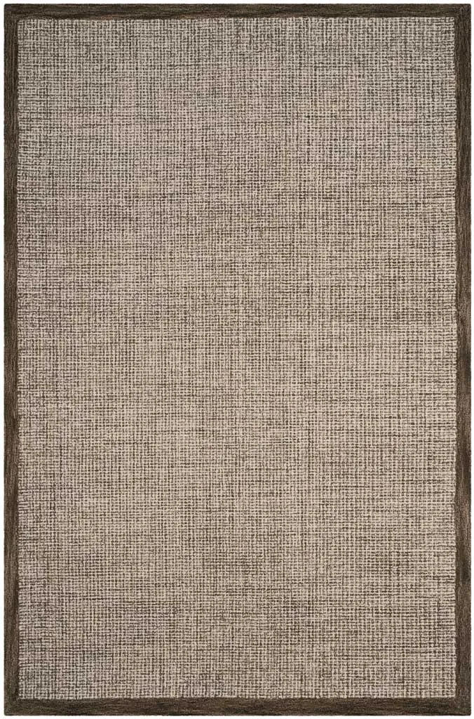 Abstract Brown/Ivory Area Rug