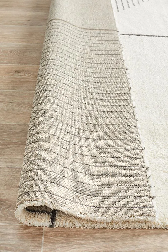 Adina Ivy Modern Ivory Rug