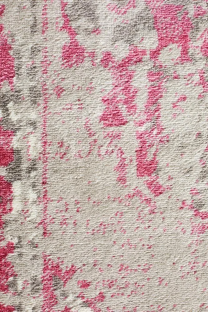 Alexa Transitional Rug Grey Fuchsia