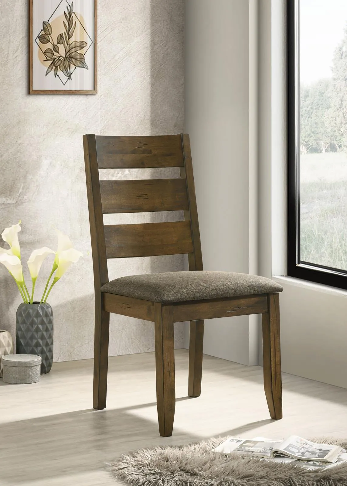 Alston Rustic Knotty Nutmeg Dining Chair