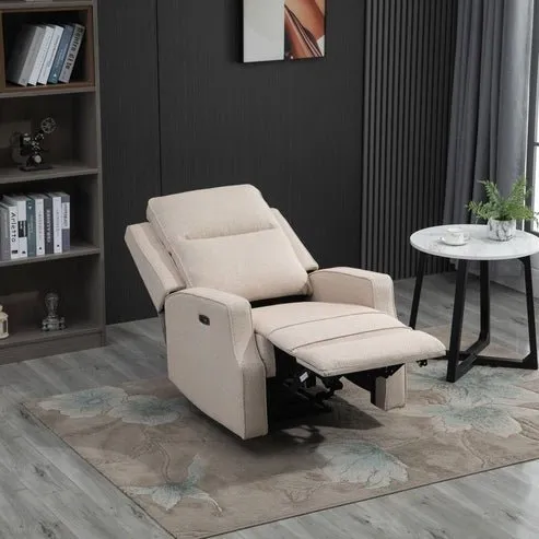 Alzena Fabric Upholstered Recliner Chair | Power Fabric Recliner