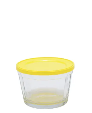 American 150ml Cup Bowl With Plastic Lid - Yellow