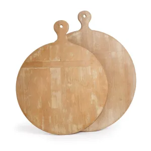 Antique Round Cutting Boards - Set Of 2