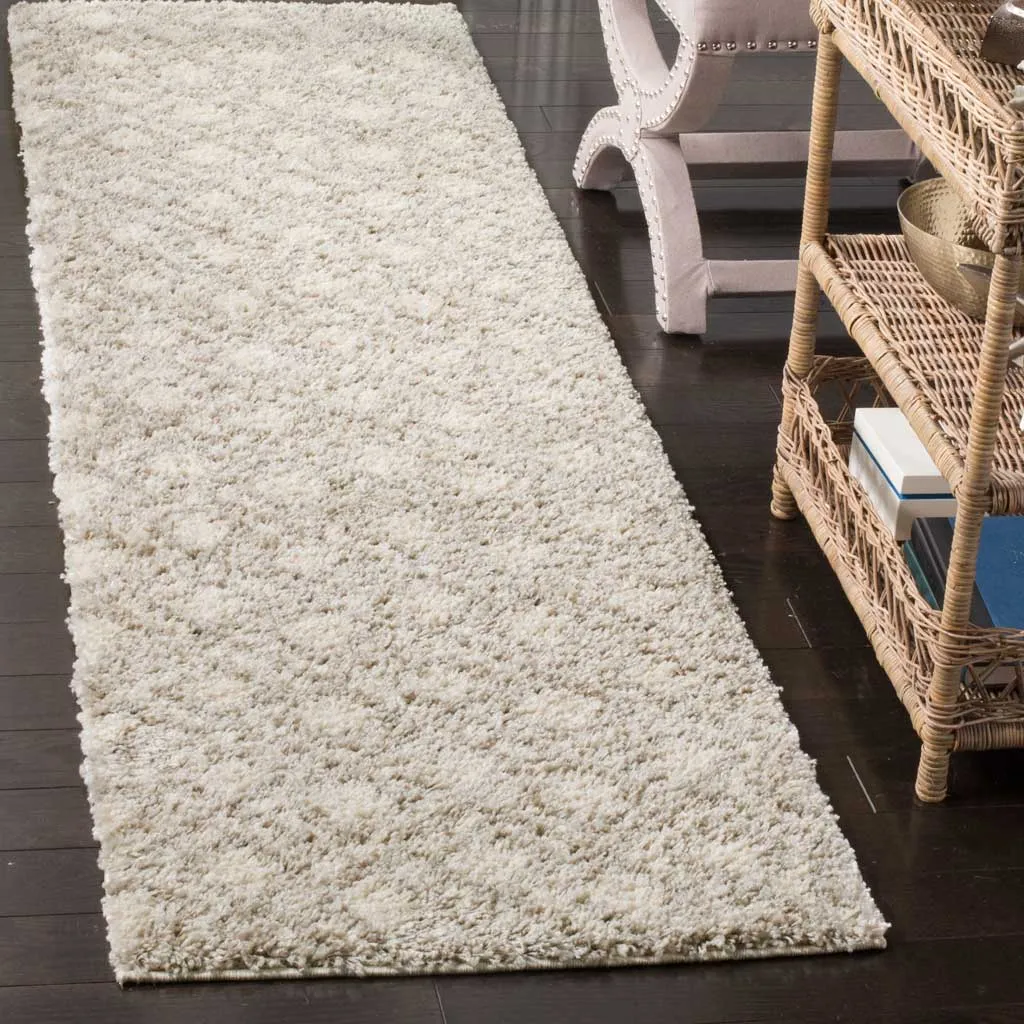 Arizona Shag Ivory/Beige Runner Rug