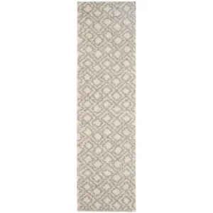 Arizona Shag Ivory/Beige Runner Rug