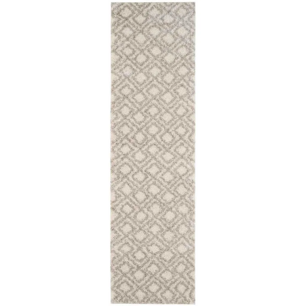 Arizona Shag Ivory/Beige Runner Rug