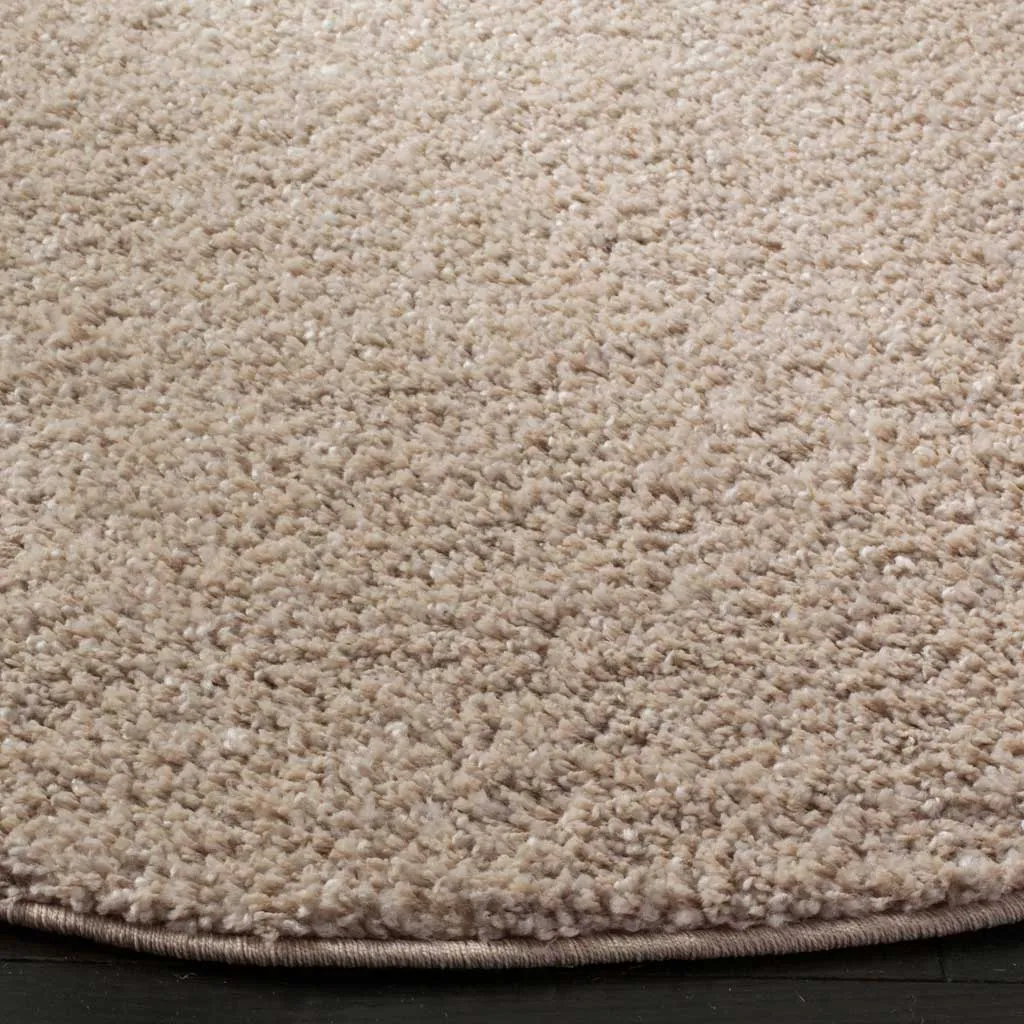 Arizona Shag Light Beige Round Rug