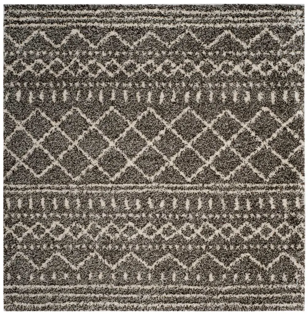 Arizona Shag Tribal Brown/Ivory Area Rug