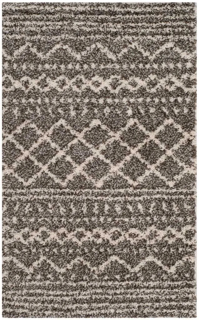 Arizona Shag Tribal Brown/Ivory Area Rug