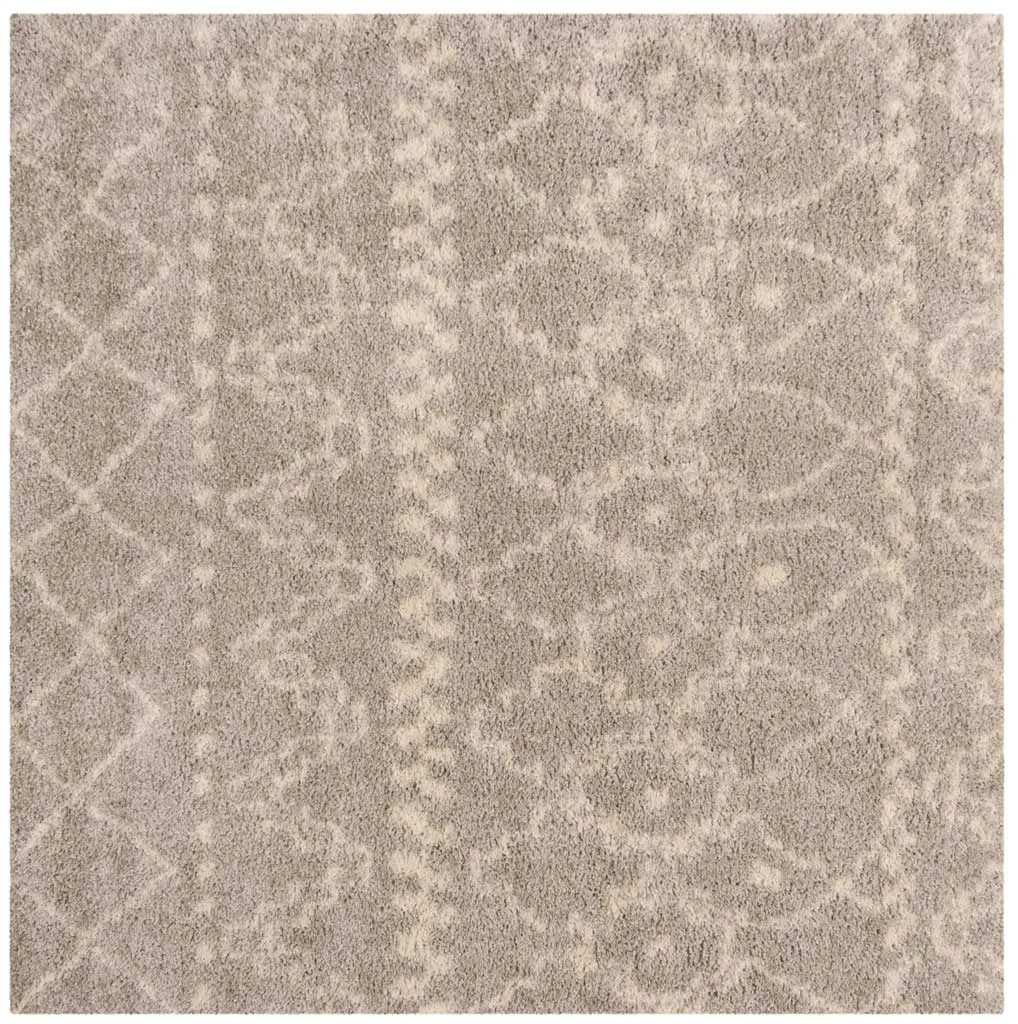 Arizona Shag Tribal Gray/Ivory Area Rug