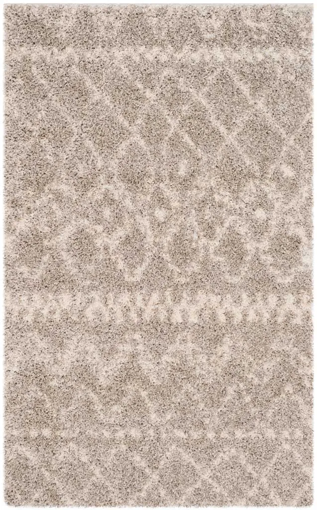 Arizona Shag Tribal Gray/Ivory Area Rug