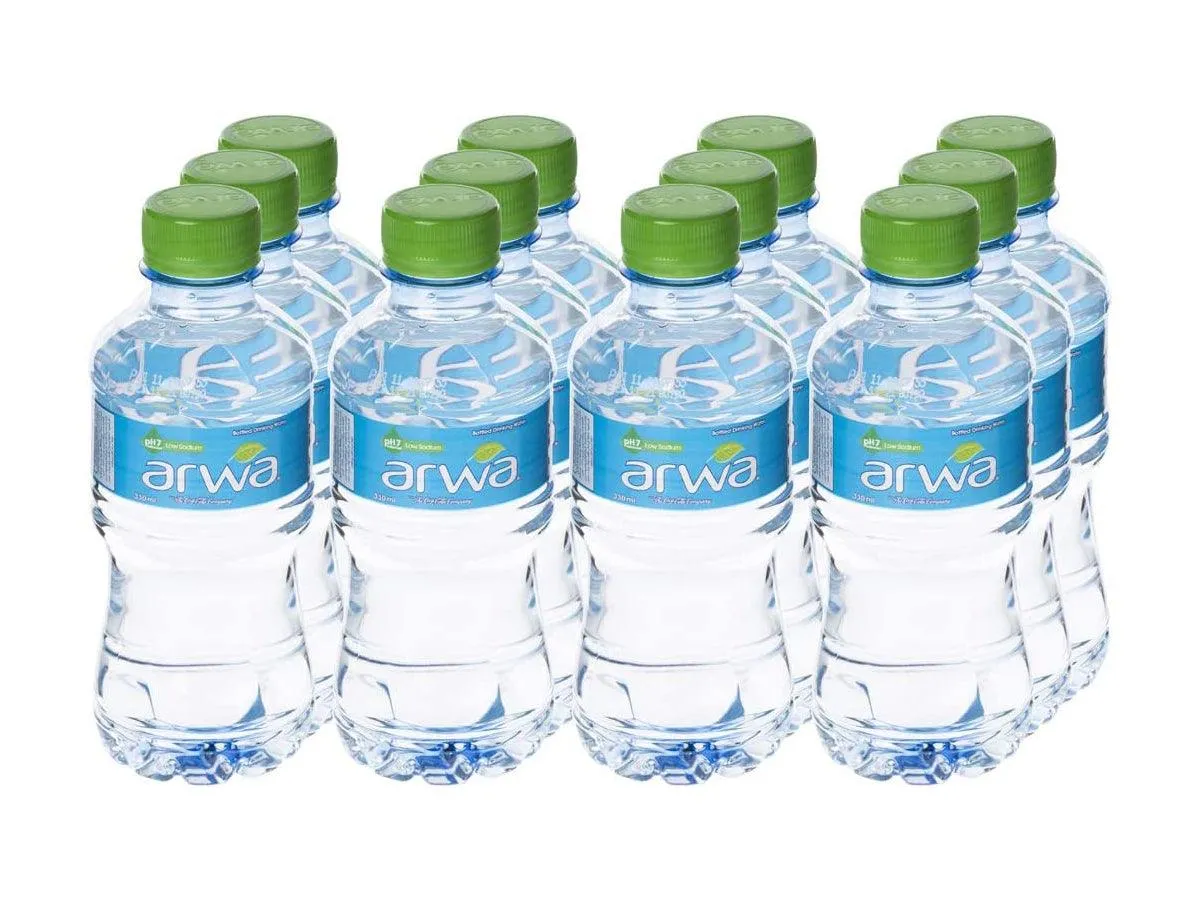 Arwa Bottled Drinking Water 330ml Pack of 12