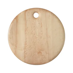 Bird's-Eye Maple Round Cutting Board #7