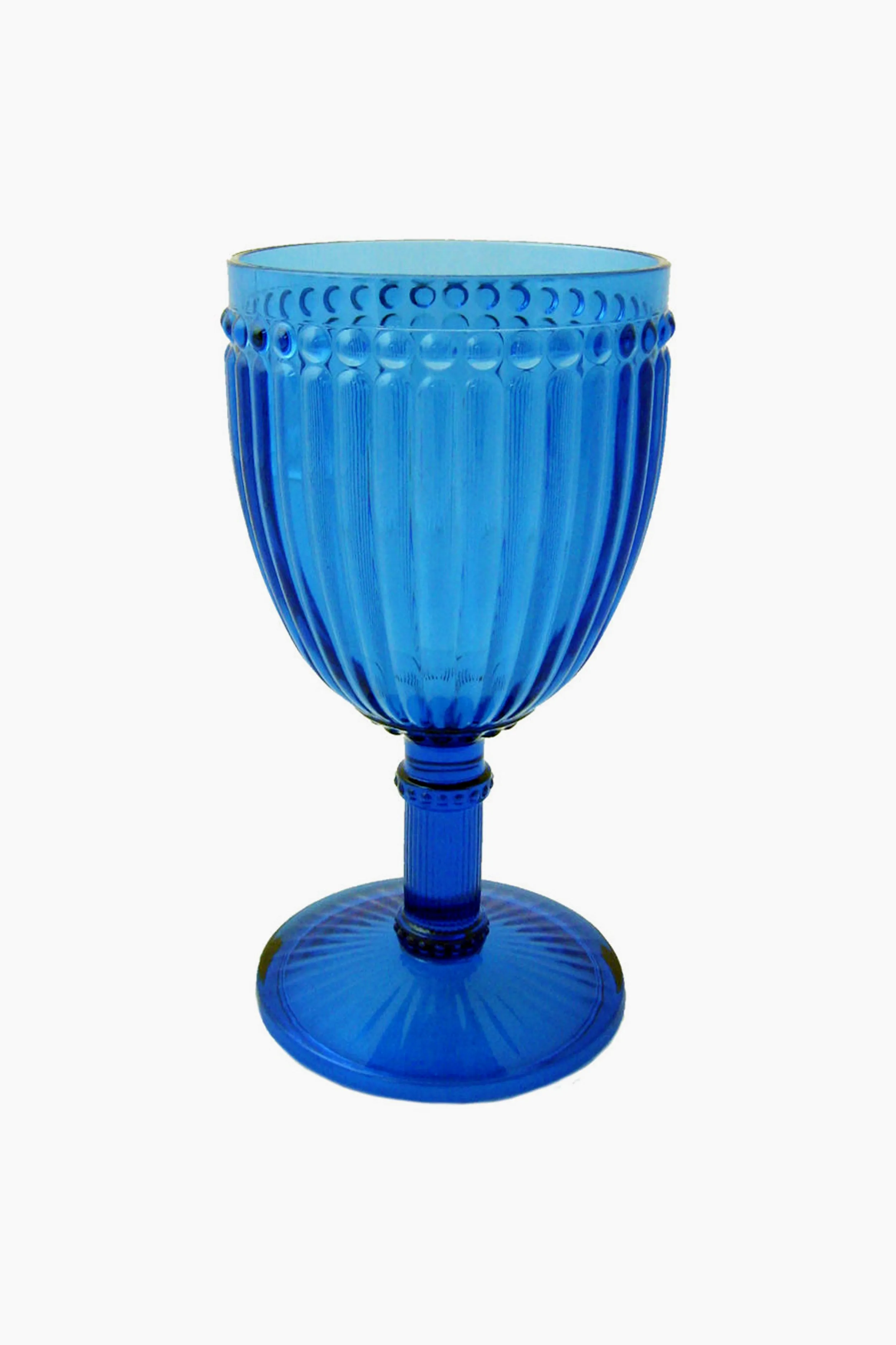 Blue Milano Wine Glass