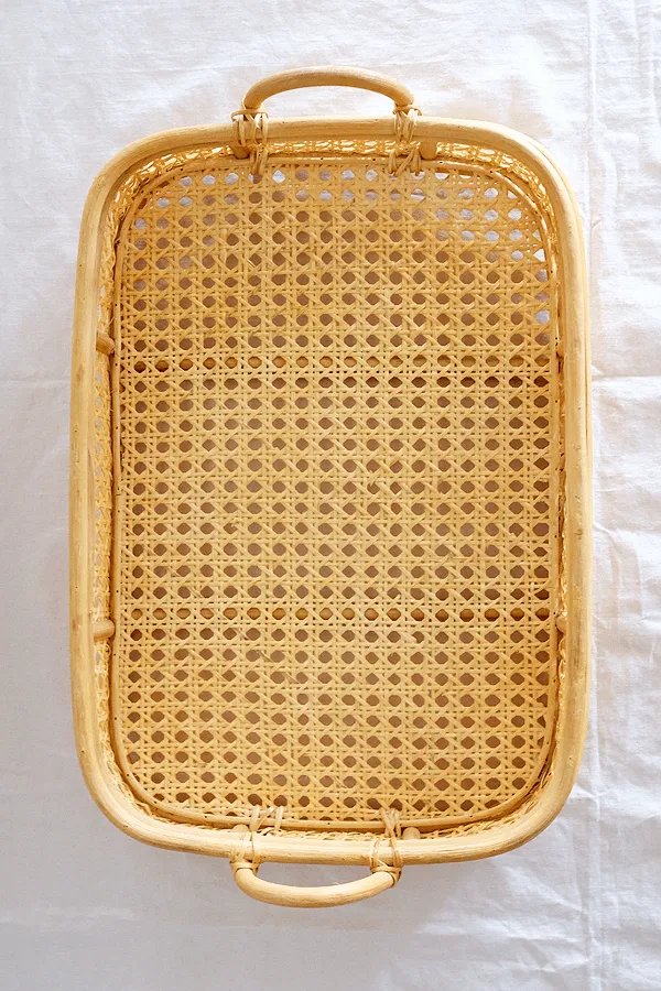 Bong Cane Woven Natural Rattan Tray