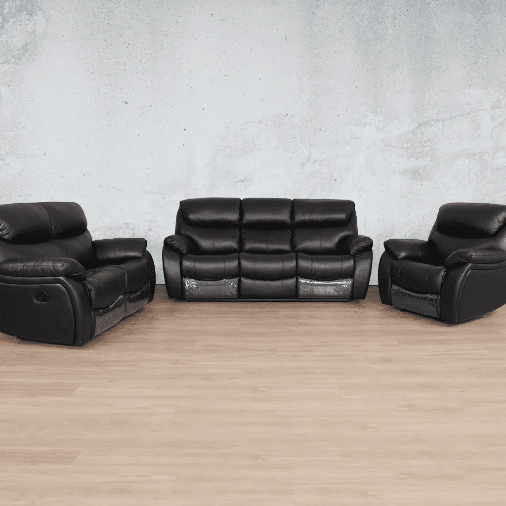 Cairo 3 2 1 Leather Recliner Suite -Available on Special Order Plan Only