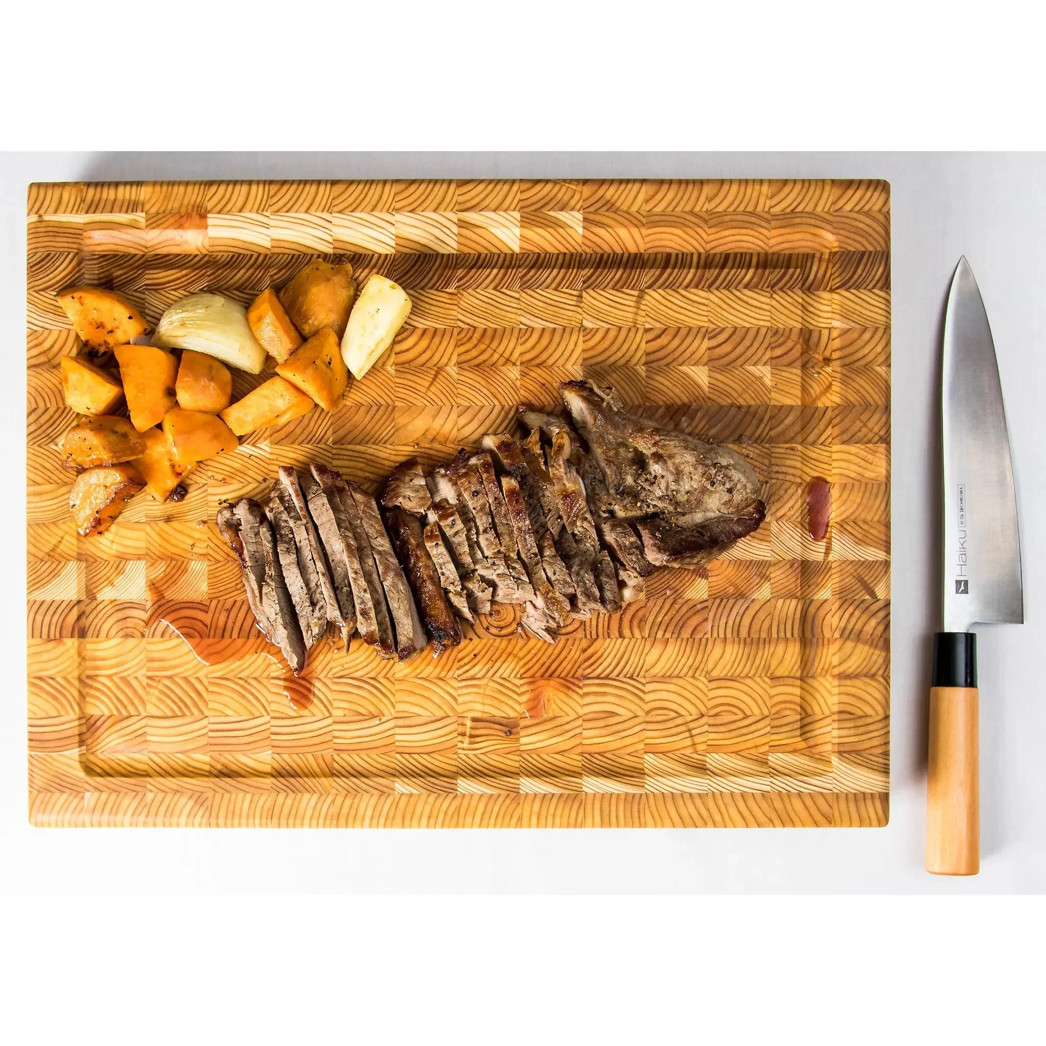 Carver's CAR End Grain Cutting Board by Larch Wood