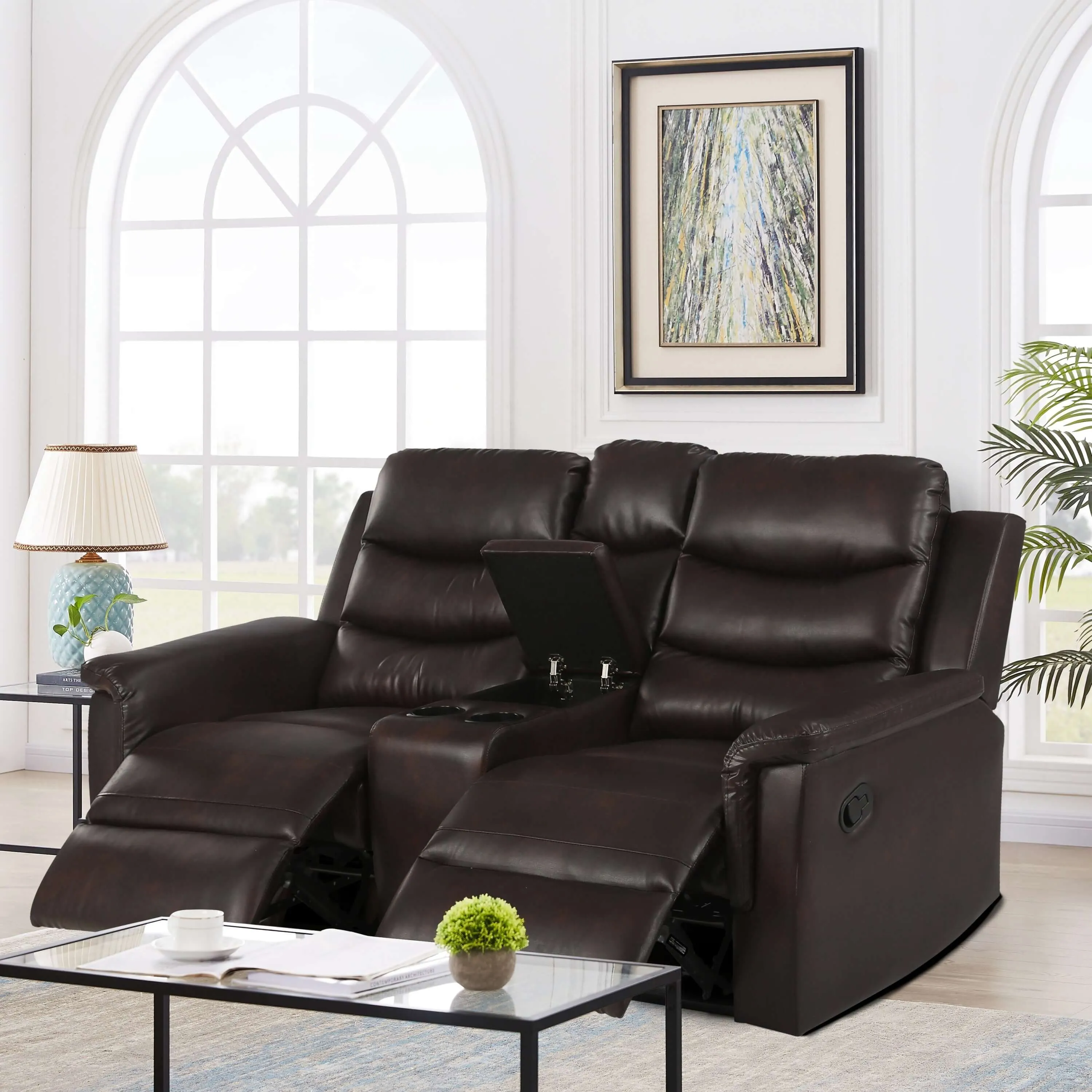 Classic 2-Seater Brown Sofa | Stylish Furniture for Living Rooms