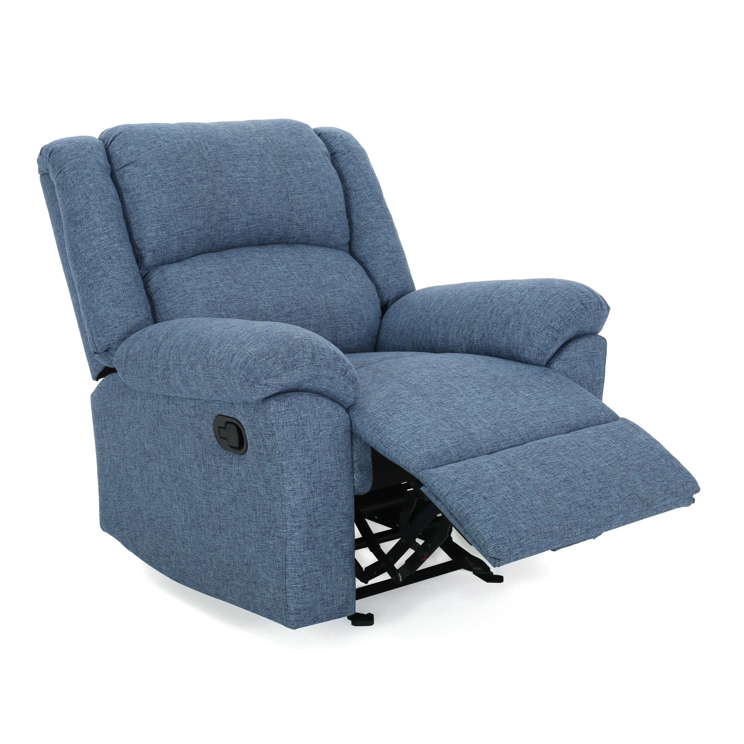 Cole Manual Recliner Chair - Navy Blue