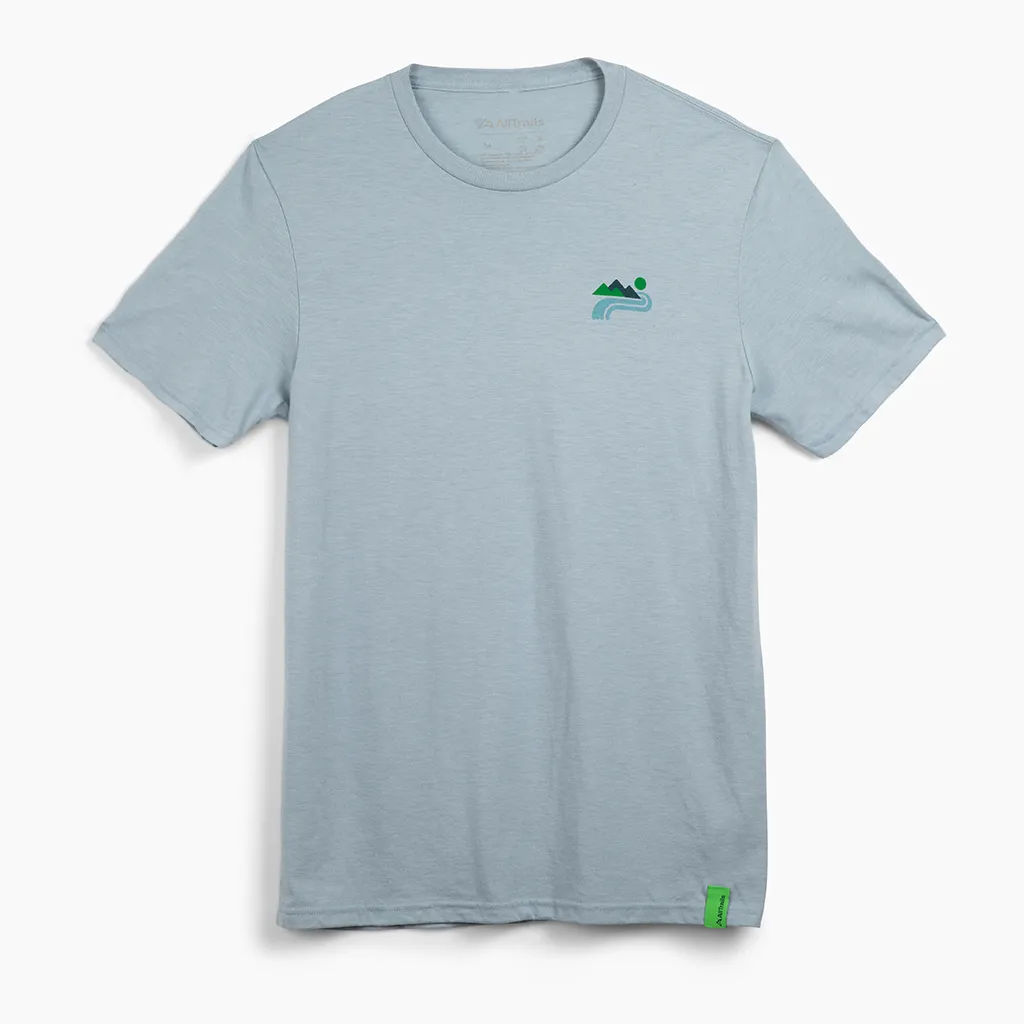 Creek Freaks & Mountain Peaks Tee - Light Blue