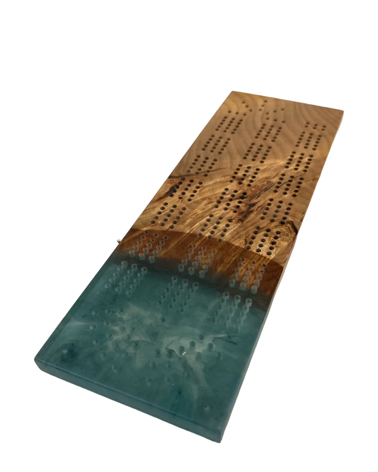 Cribbage Boards with Resin Designs by Brett Ford