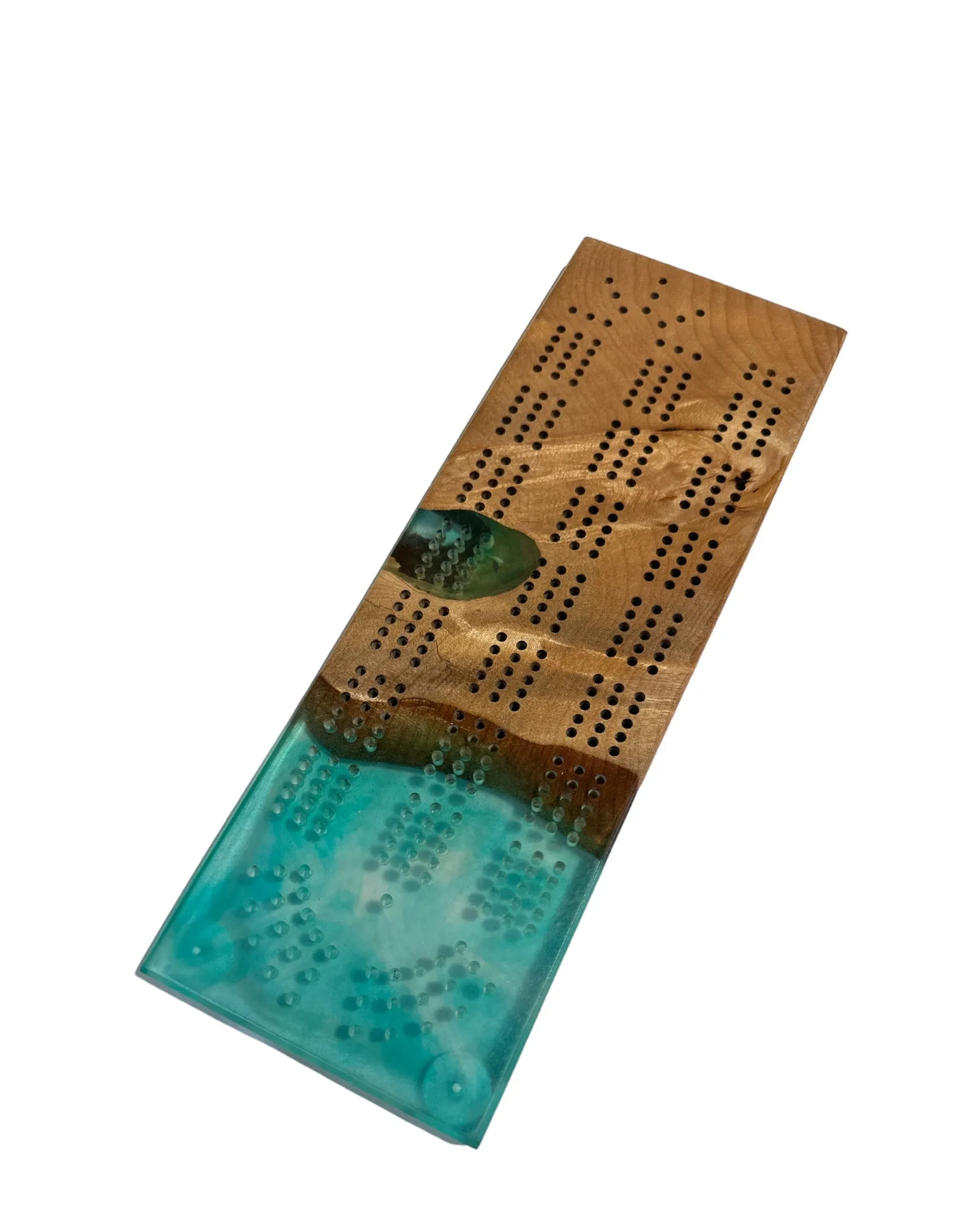 Cribbage Boards with Resin Designs by Brett Ford