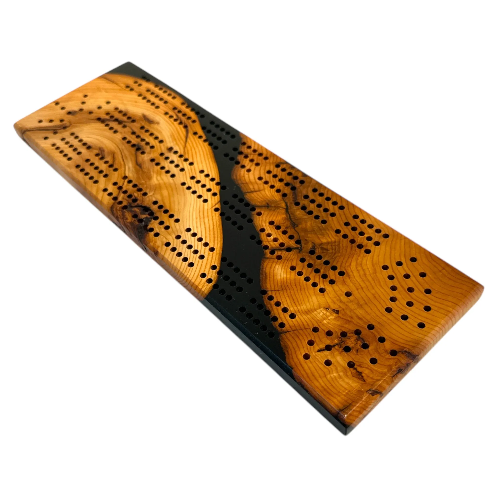 Cribbage Boards with Resin Designs by Brett Ford