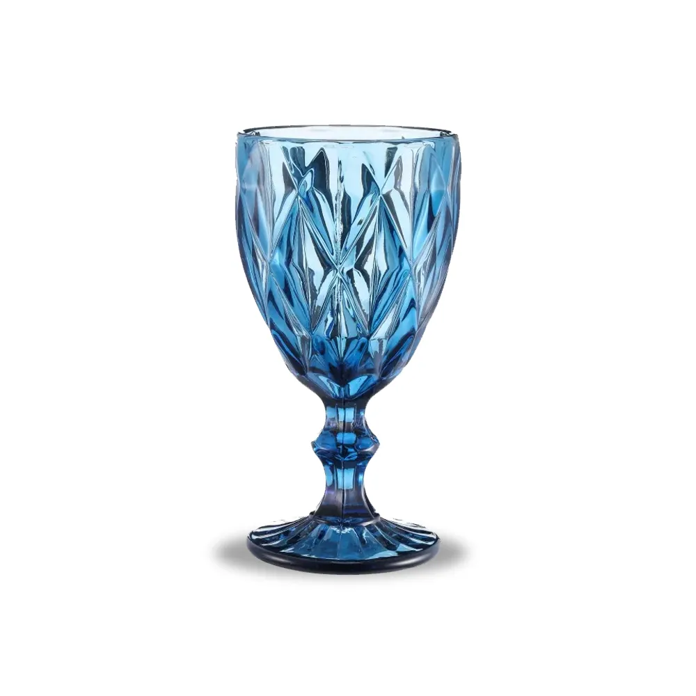 Custom Wholesale Colored Goblet Wine Glasses