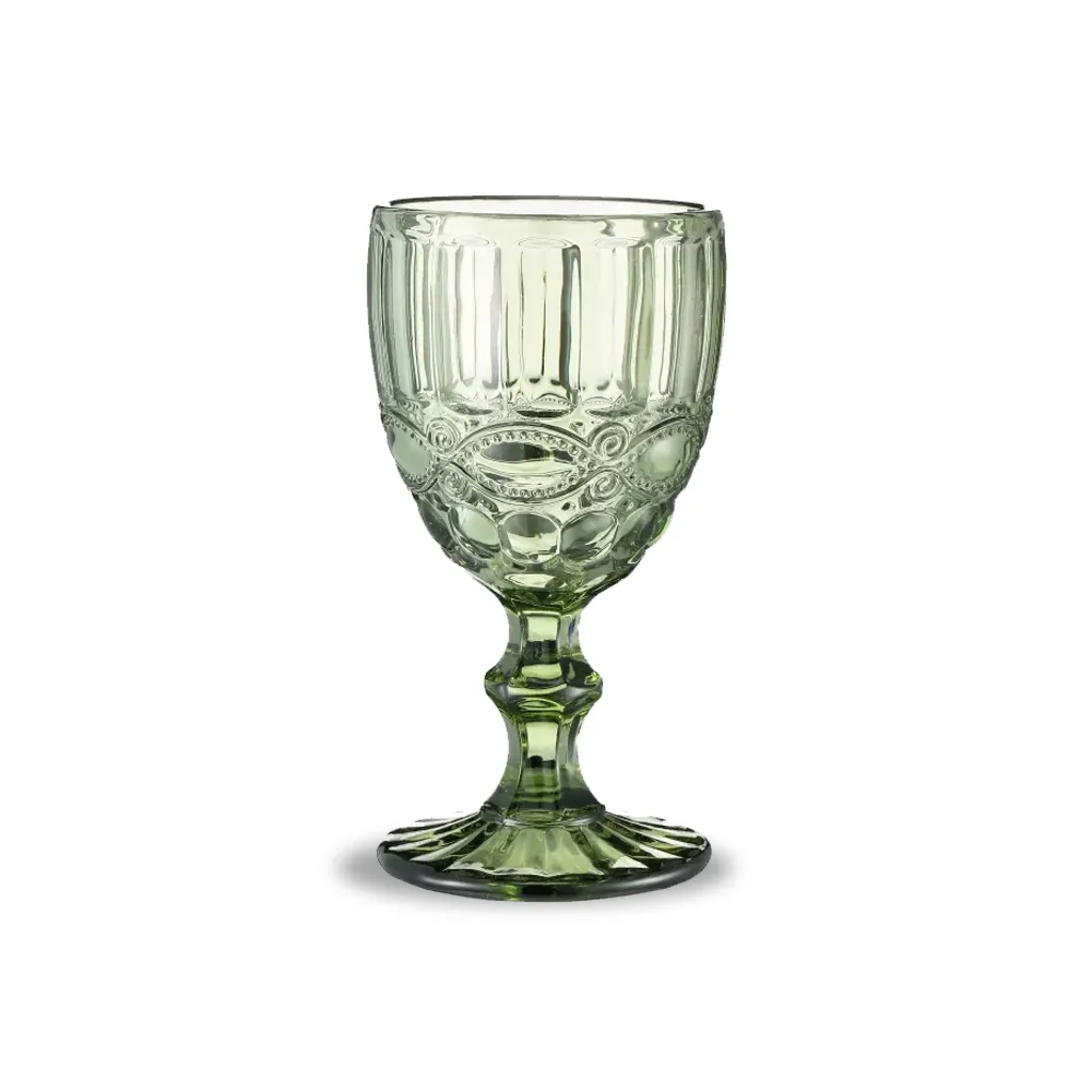 Custom Wholesale Colored Goblet Wine Glasses