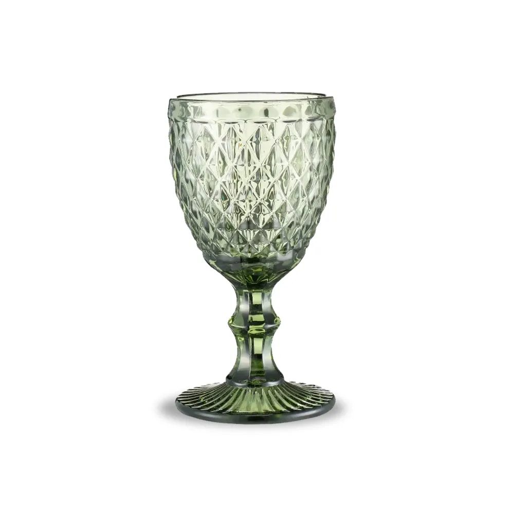 Custom Wholesale Colored Goblet Wine Glasses