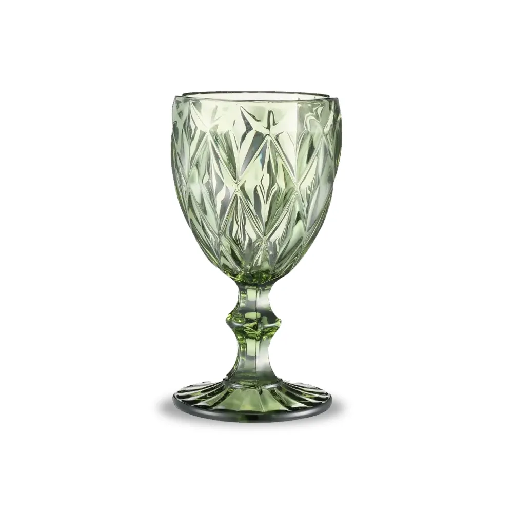 Custom Wholesale Colored Goblet Wine Glasses