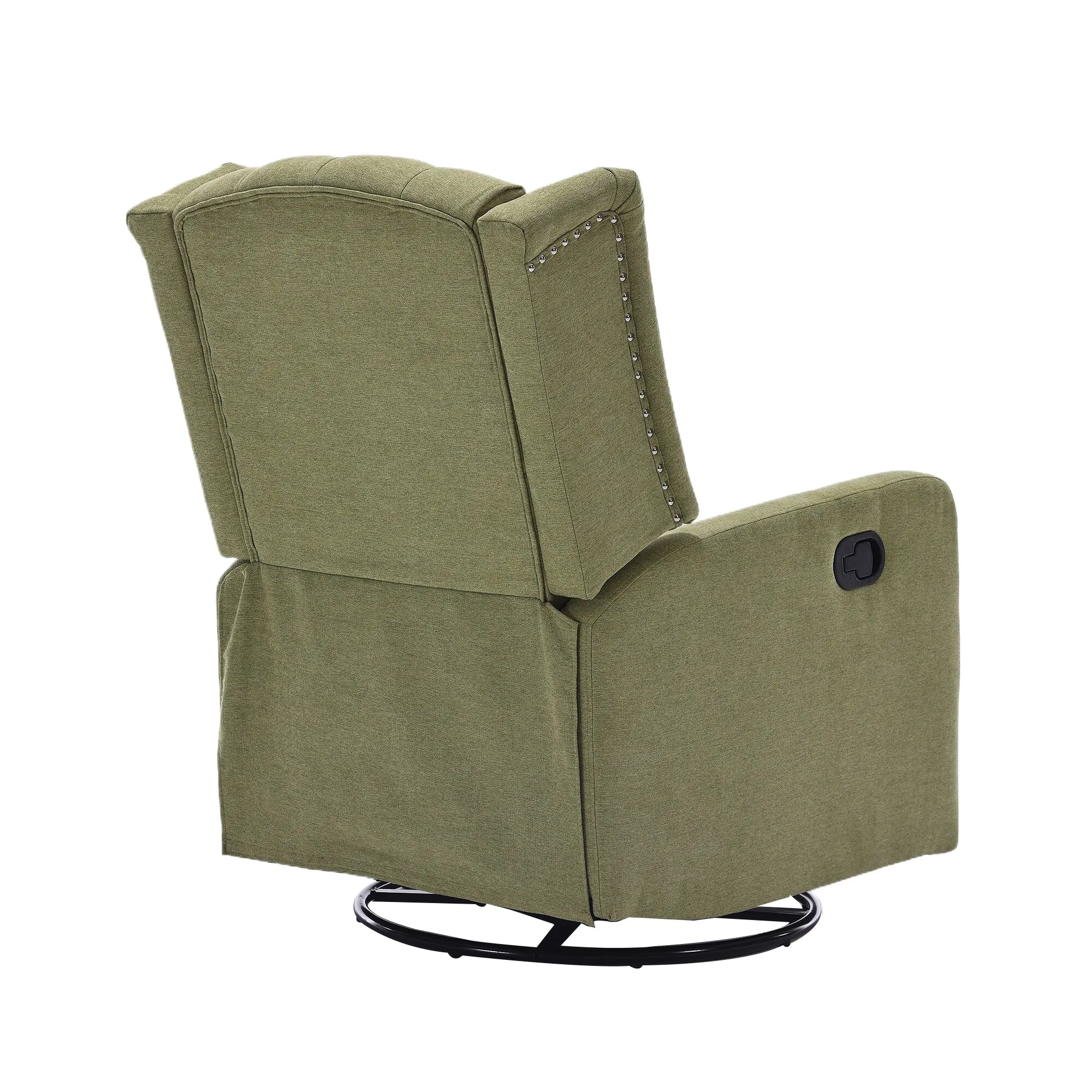 Davina Swivel Rocking Recliner Chair - Olive Green