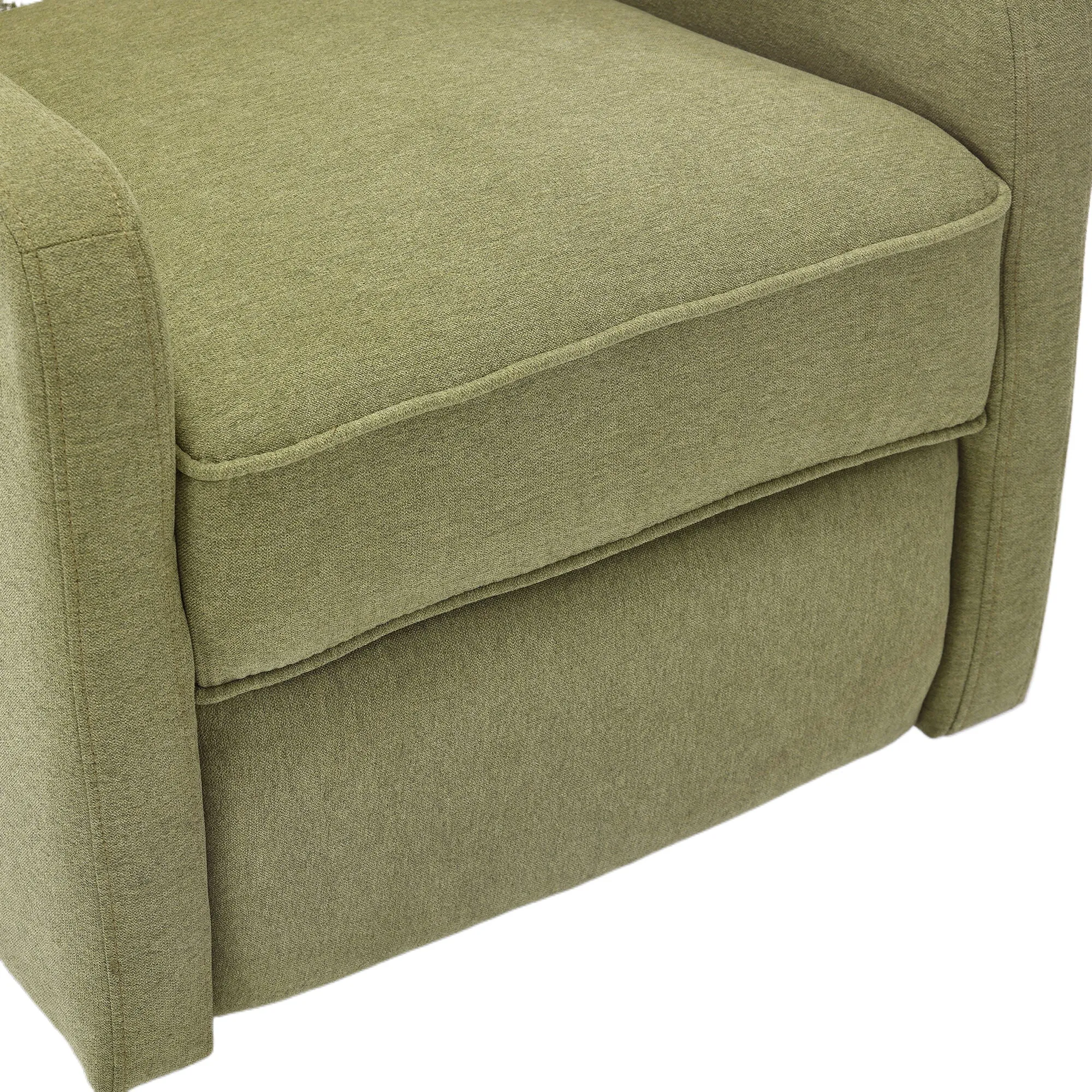 Davina Swivel Rocking Recliner Chair - Olive Green