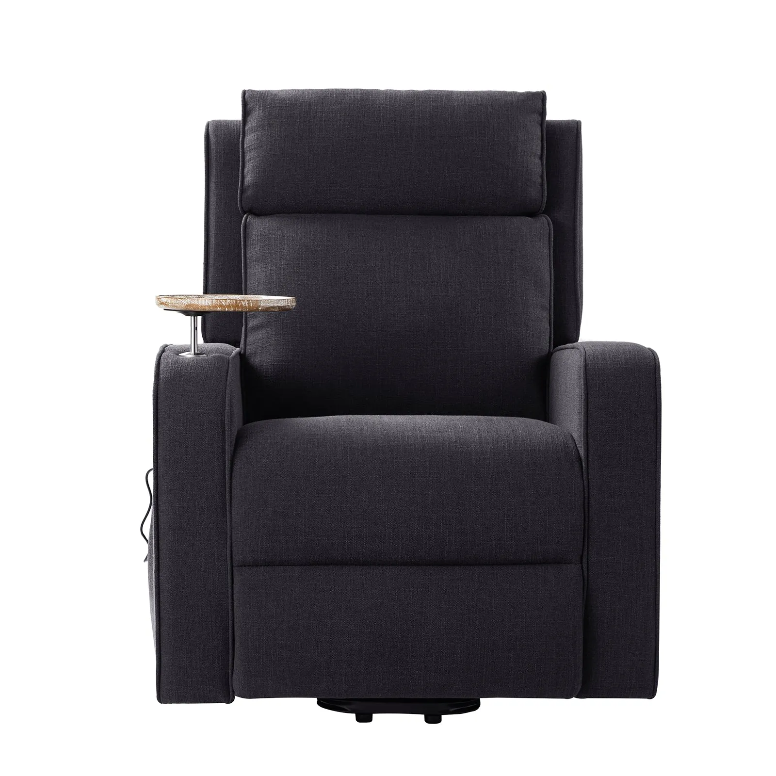 Dean Farmhouse Modern Lift Assist Power Recliner with Rear Wheels