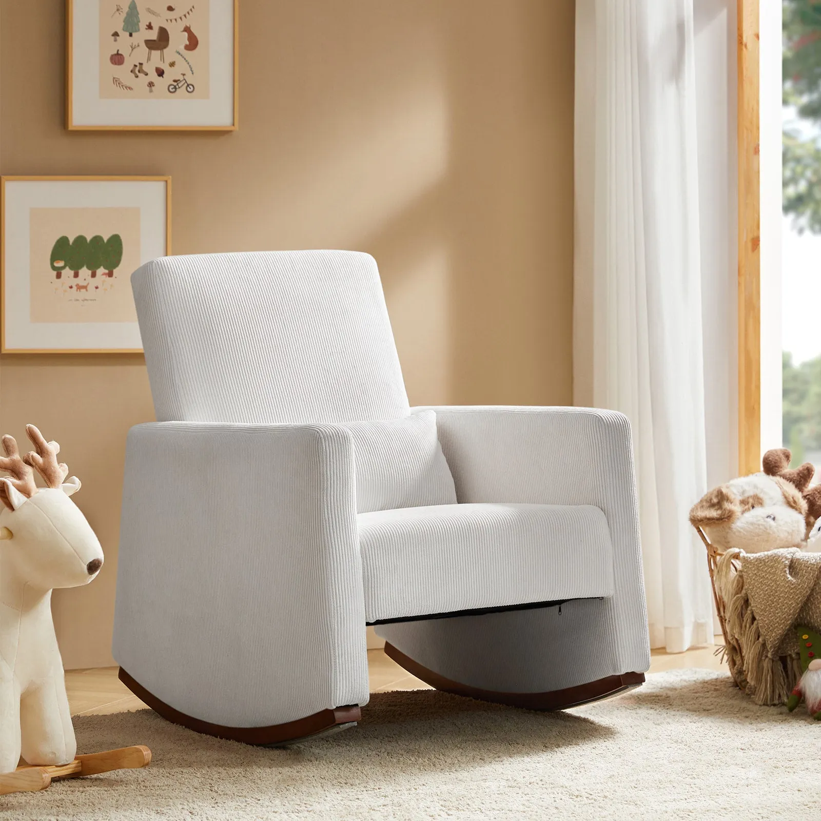 Ed Modern Nursery Rocking Chair with Durable and Stable Frame