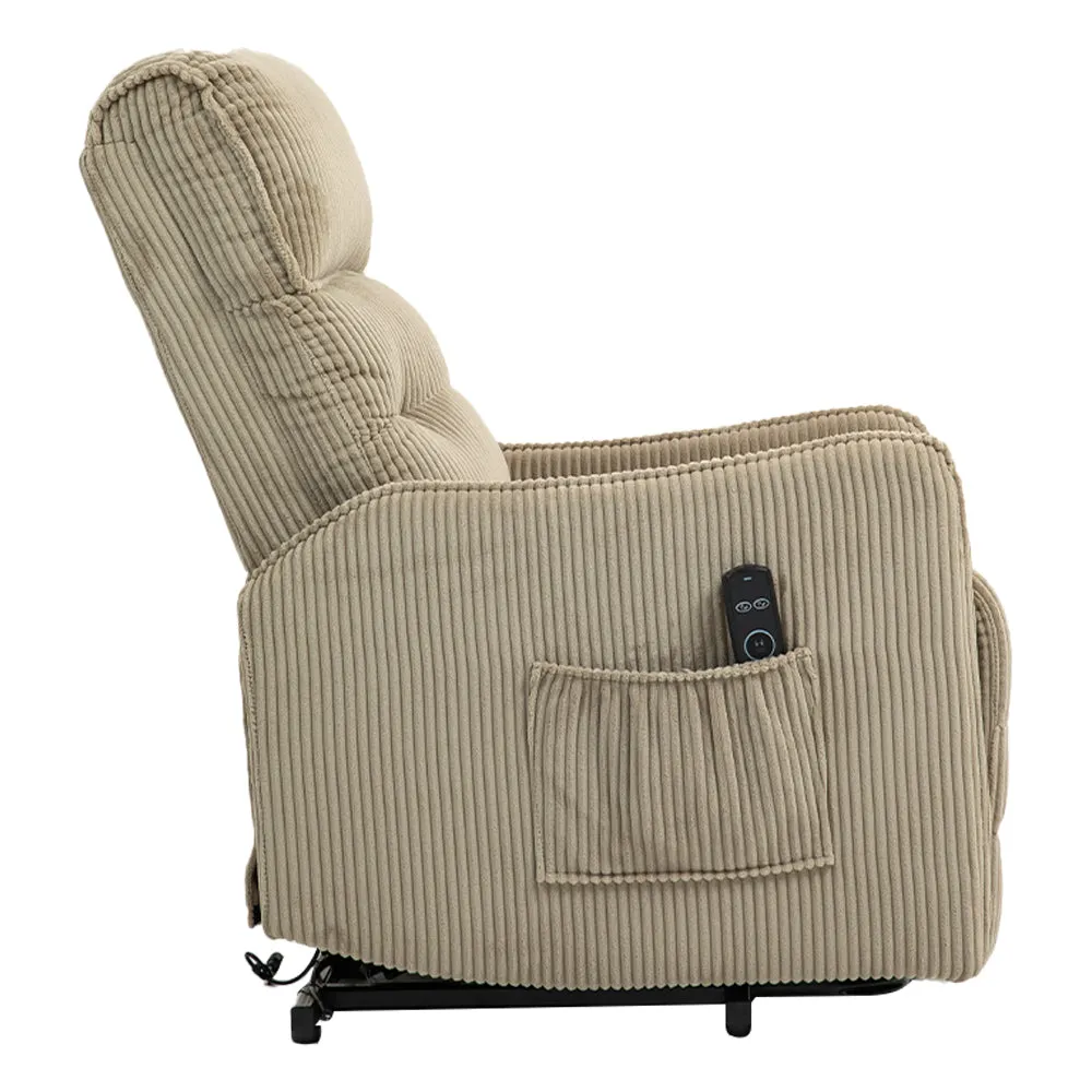 Fraser Electric Recliner Chair - Camel