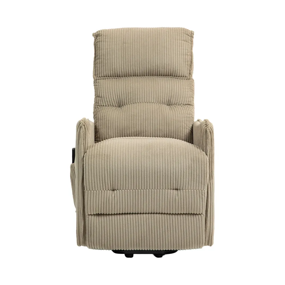 Fraser Electric Recliner Chair - Camel