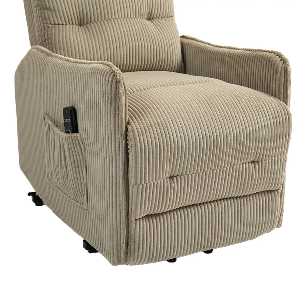 Fraser Electric Recliner Chair - Camel