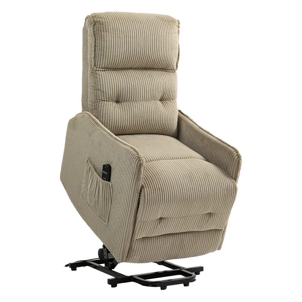 Fraser Electric Recliner Chair - Camel