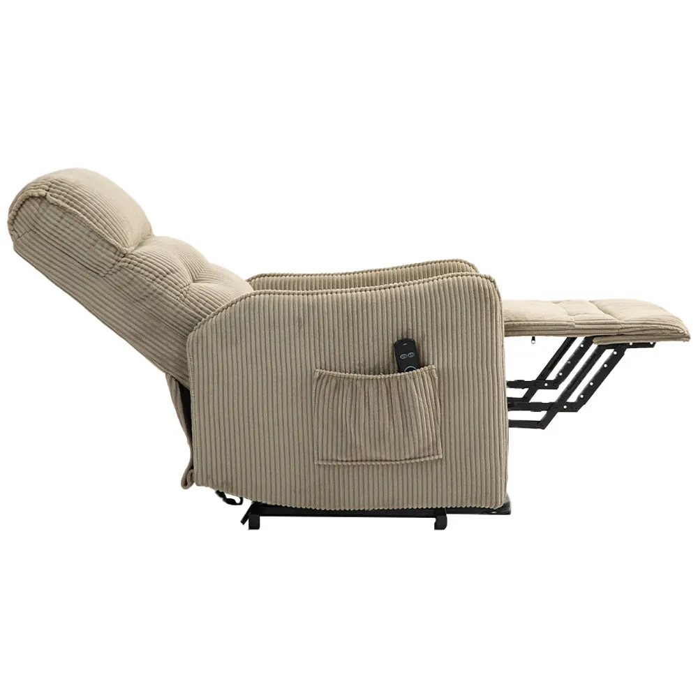 Fraser Electric Recliner Chair - Camel