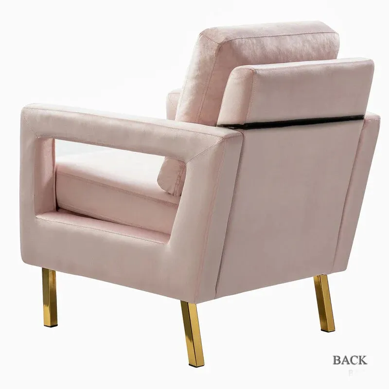 Jojo Upholstered Accent Chair in Suede