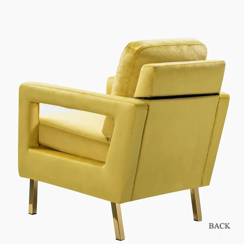 Jojo Upholstered Accent Chair in Suede