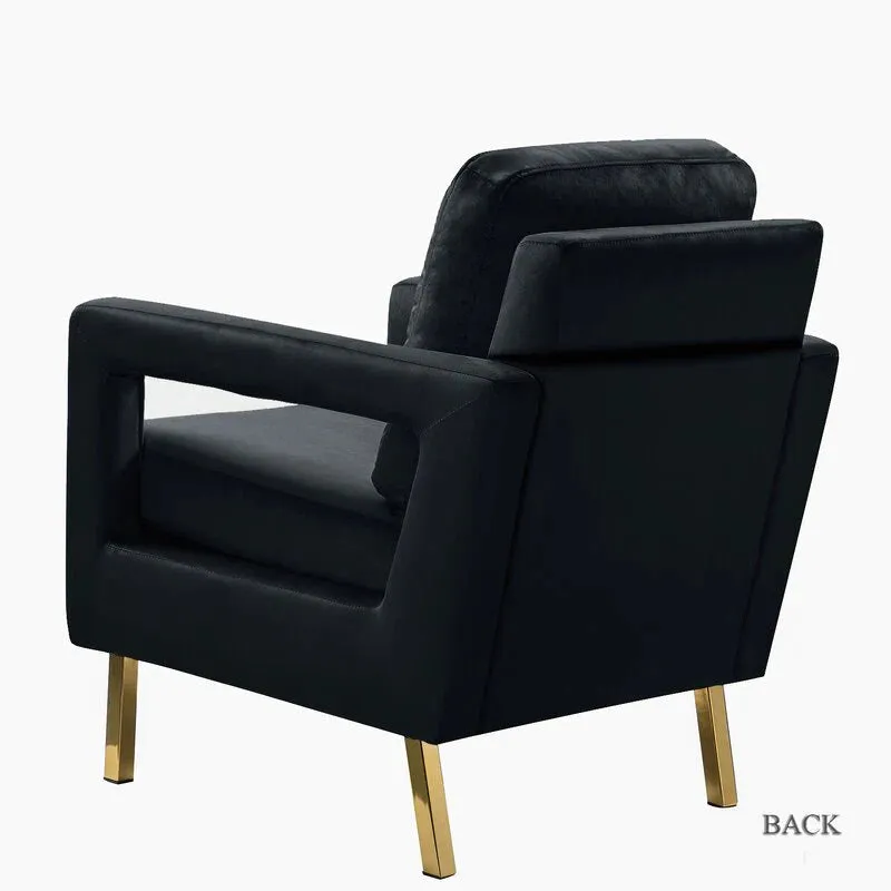 Jojo Upholstered Accent Chair in Suede