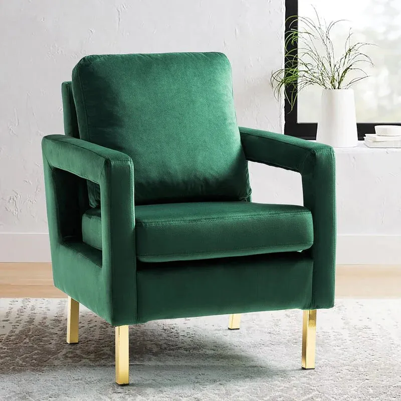 Jojo Upholstered Accent Chair in Suede