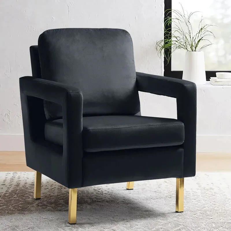 Jojo Upholstered Accent Chair in Suede