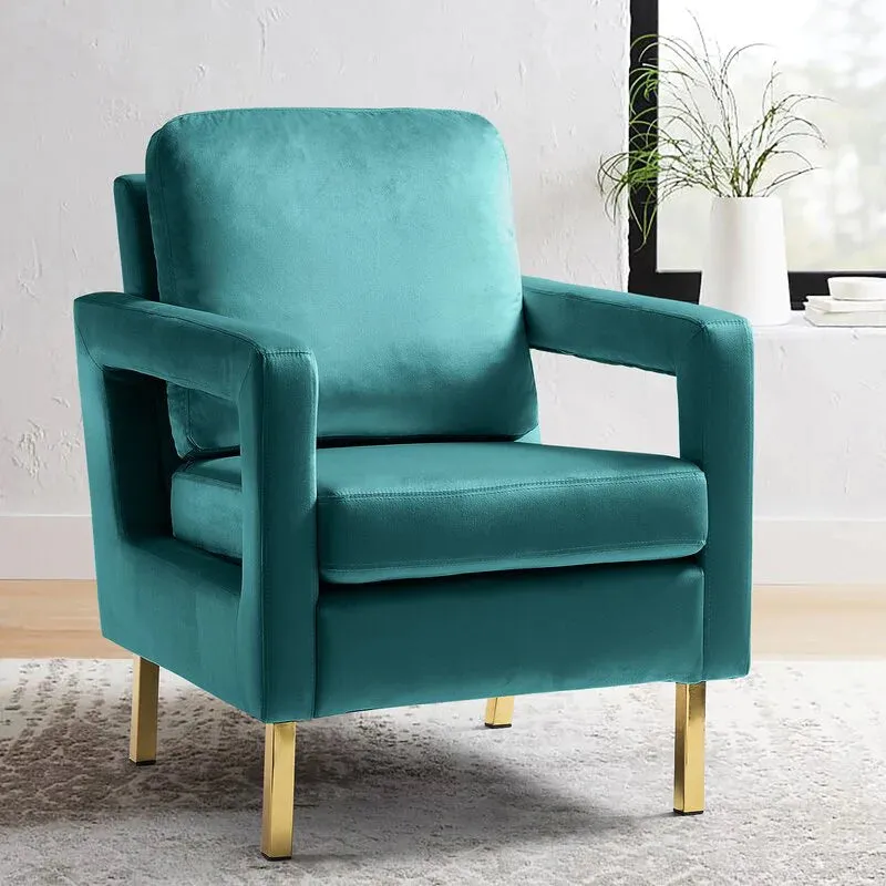 Jojo Upholstered Accent Chair in Suede