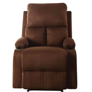 Josie Pillow Top Arm Recliner - Chocolate