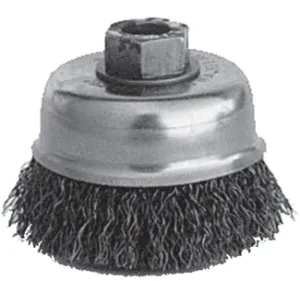 K-T Industries 3" Crimped Cup Brush 5/8-11